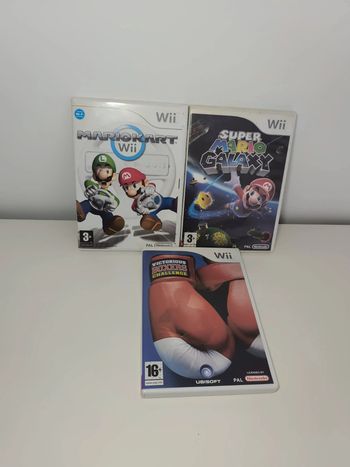 Wii - Mario Kart + Mario Galaxy+ Victorious boxer