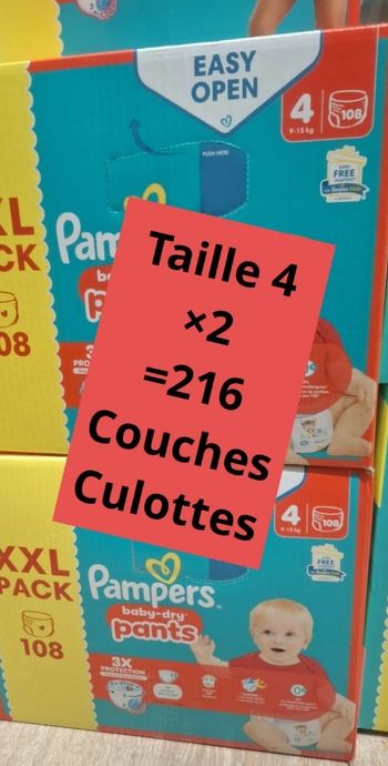 Pampers taille 4 pant xxl