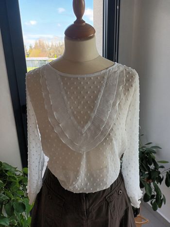 Blouse plumetis transparente