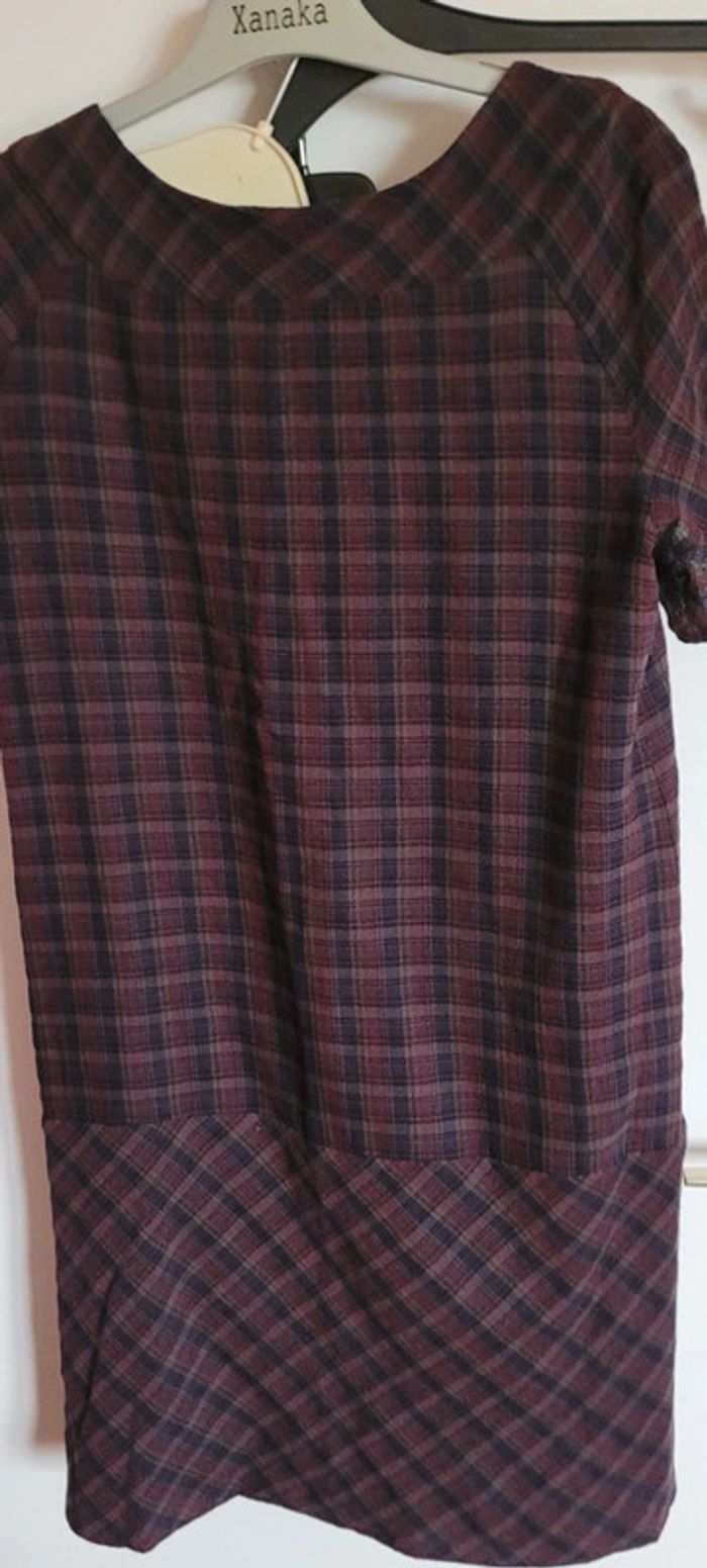 Robe à carreaux en laine Violet Weekend MaxMara T40 - photo numéro 4