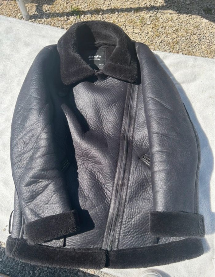 Manteau hiver col fausse fourrure