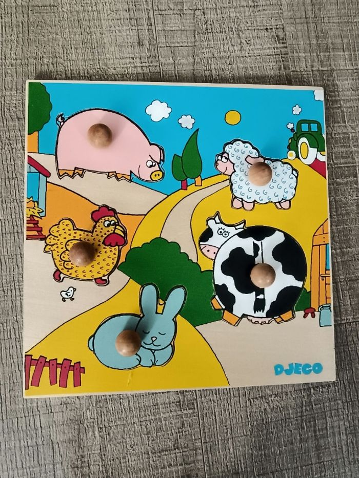 Puzzle 12 mois forme ferme colorée Djeco - photo numéro 2