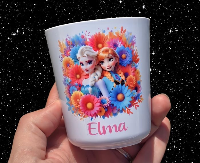 Verre incassable personnalisé neuf reine des neiges