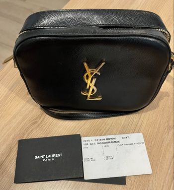 Saint Laurent Blogger Bag – cuir grainé noir 