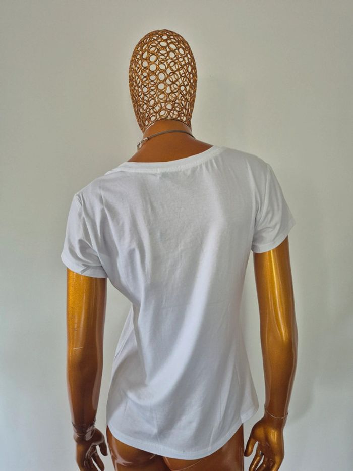 Tee-shirt Blanc Femme - photo numéro 2