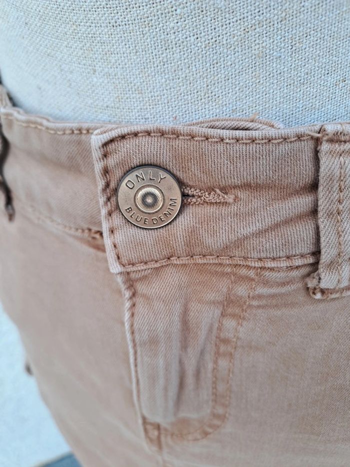 Mini jupe cargo Only marron camel t. 34 - photo numéro 3