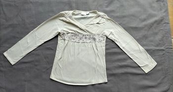 Tshirt manches longues crème 8 ans