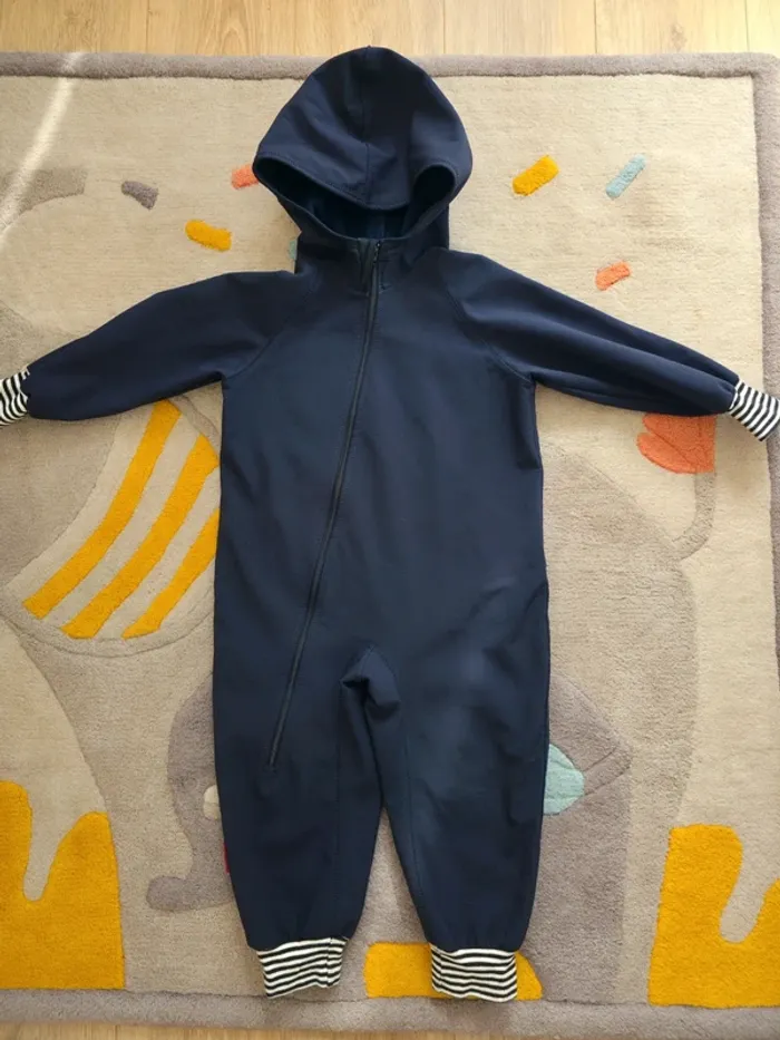 Combinaison softshell IELM 98cm bleu marine marinière