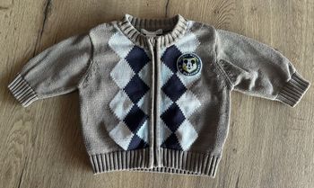 Gilet losange et Mickey Taille 62cm 2-4 mois