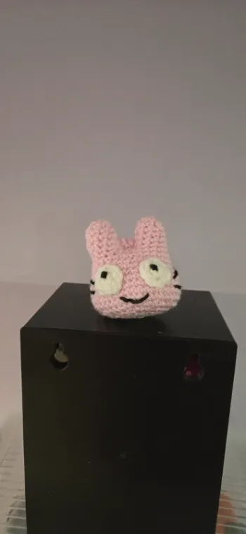 Porte clef tête lapin rigolote neuf