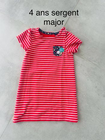 Robe sergent major 4 ans