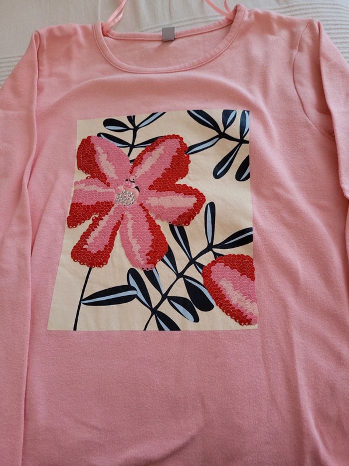 Lot de 2 t-shirts manches longues 8ans - photo numéro 8