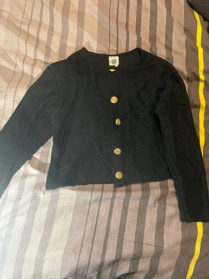 Veste noir à bouton Camaïeu