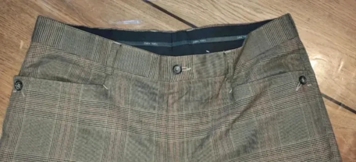 Pantalon habillé à carreaux zara man 46 - photo numéro 8