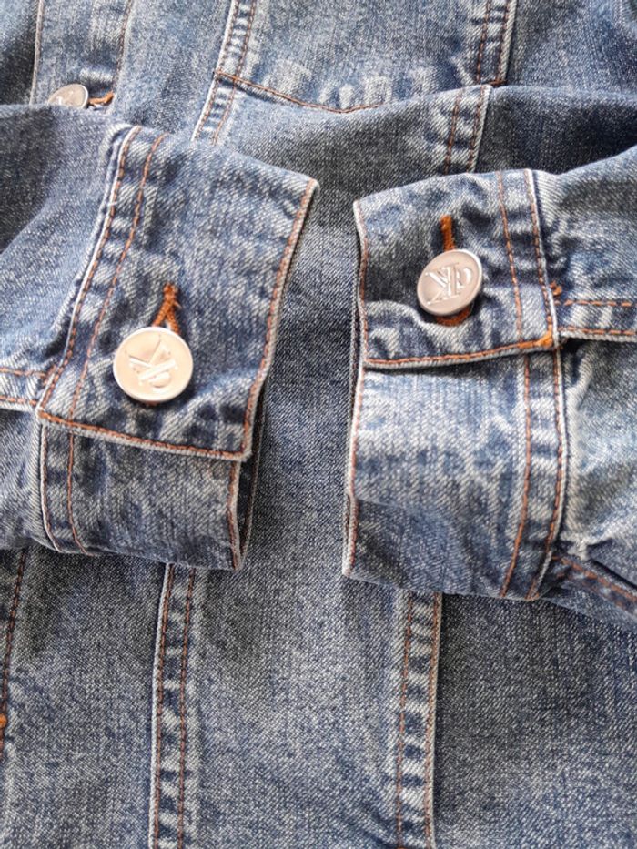 Très belle veste en jean Clavin Klein jeans  mixte L modèle contractor - photo numéro 11