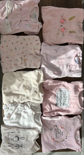 Lot 9 pyjamas fille polaire