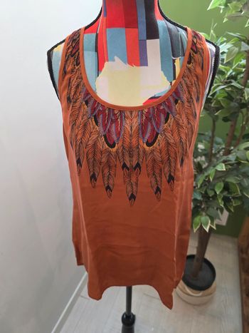 Débardeur en soie See U Soon | Orange foncé | Taille 36