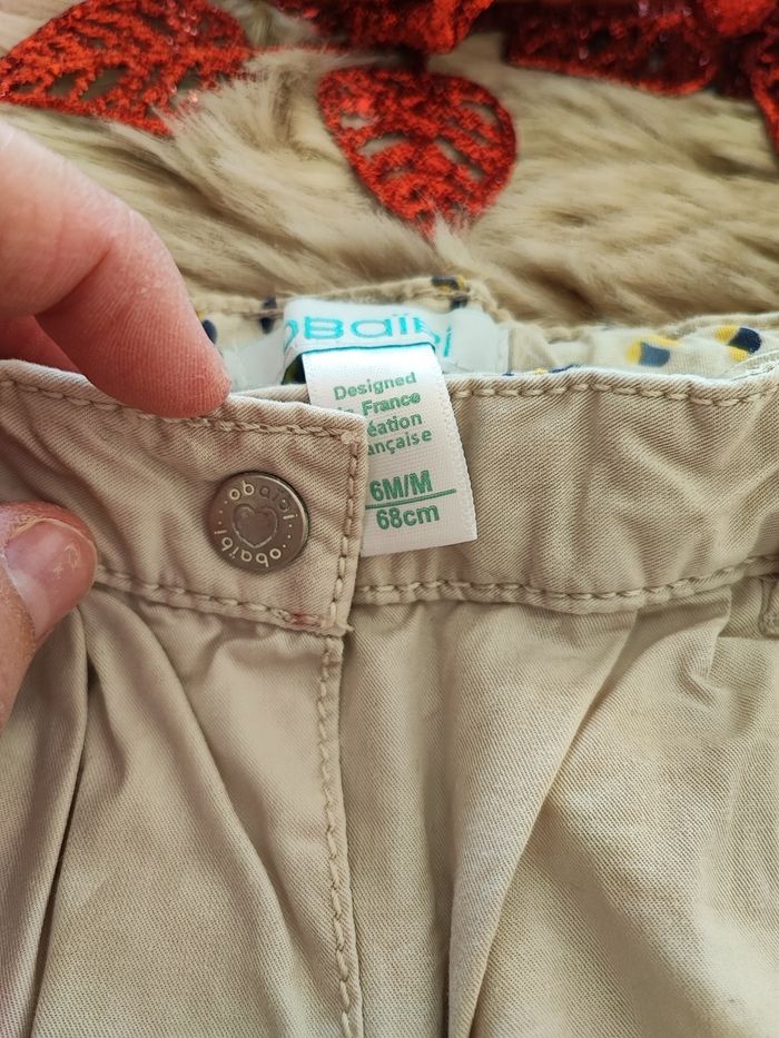 Lot 2 pantalons obaibi 6 mois - photo numéro 6