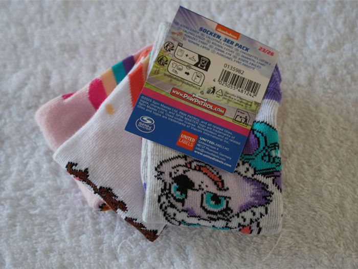 Lot de 3 paires de chaussettes Paw Patrol neuves pour Fille Pointure : 23/26 - photo numéro 3