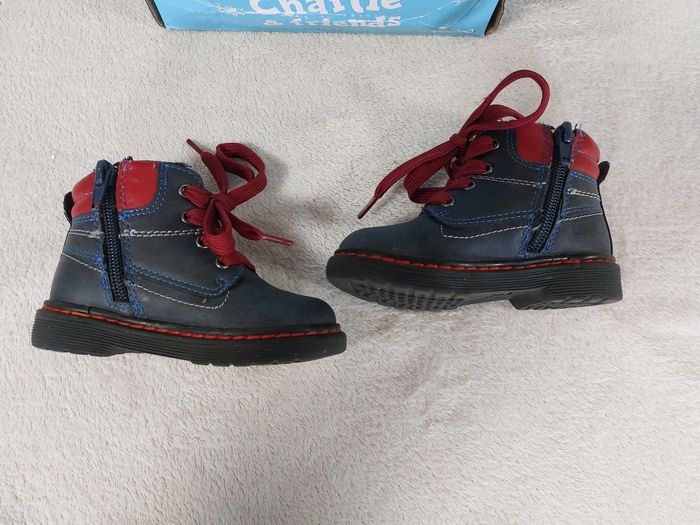 Bottines  bleu et rouge 22 - photo numéro 4