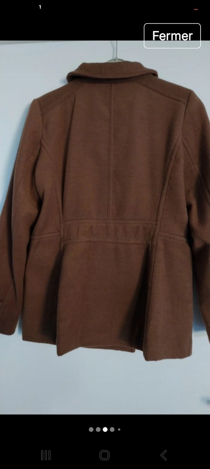 Manteau marron duffle coats H&M T42/T44 - photo numéro 2