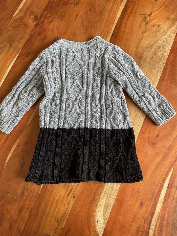 Robe pull maille chenille Orchestra fillette 3 ans - photo numéro 3