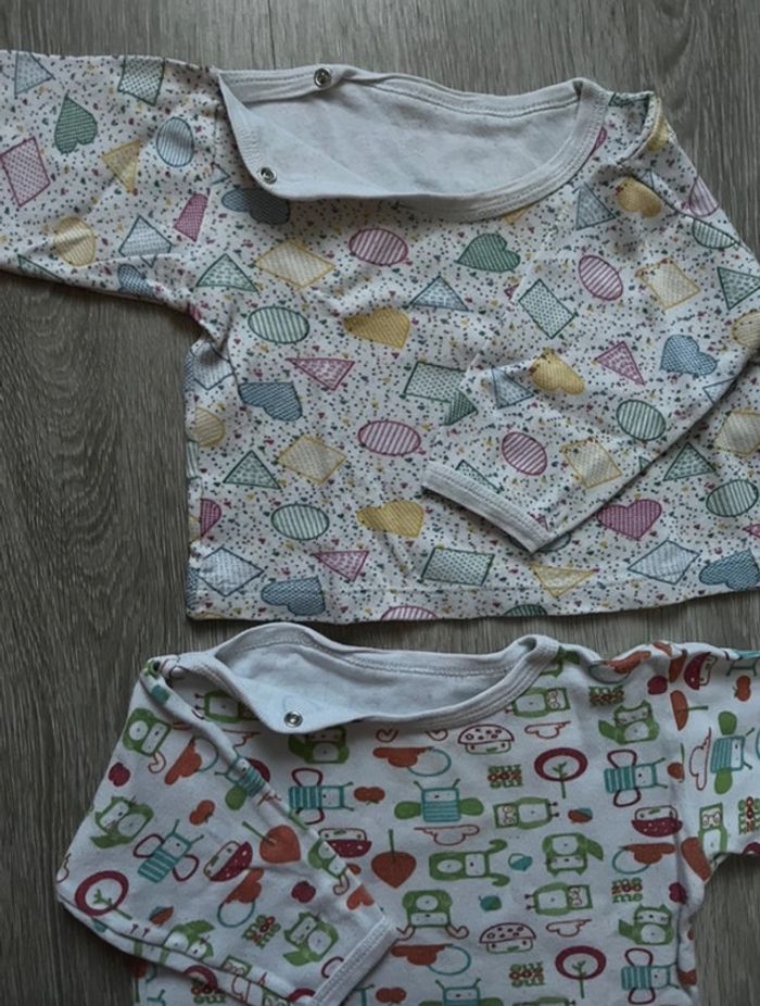 Lot sweat-shirt coton 6 mois - photo numéro 2