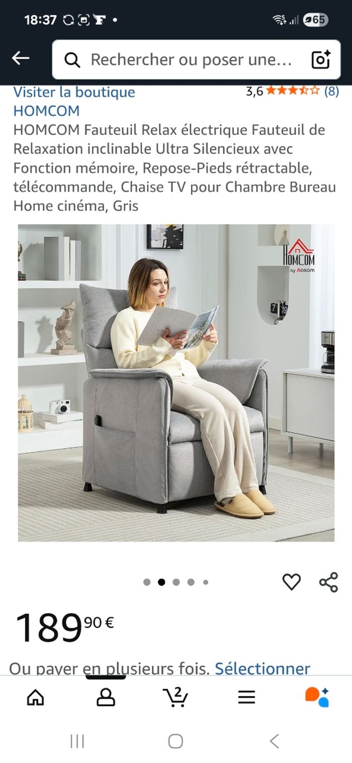 Fauteuil bien etre très très bon état - photo numéro 2