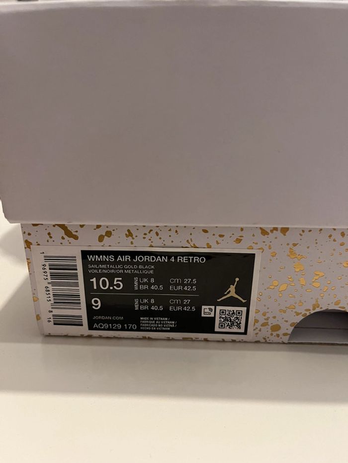 Jordan 4 gold - photo numéro 8