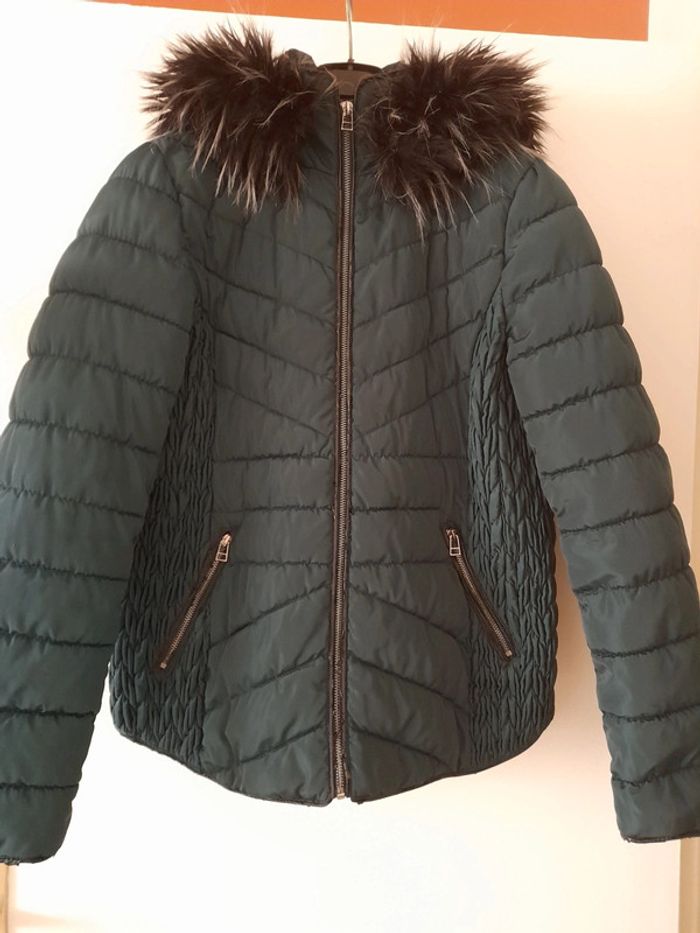 Doudoune capuche fausse fourrure - photo numéro 3