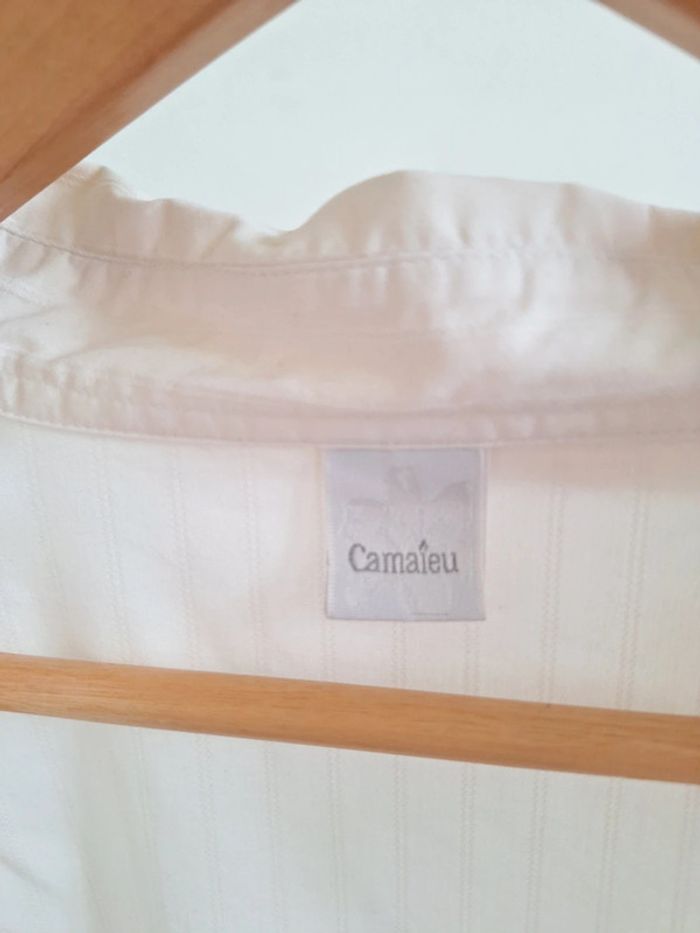 Chemise Camaïeu blanche femme 40 L - photo numéro 3