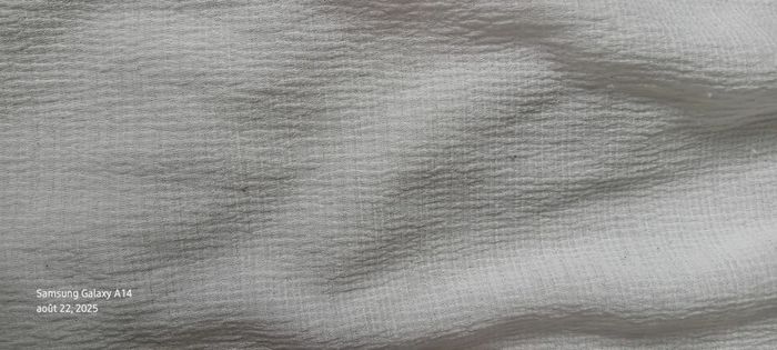 Haut blanc sans manches avec dentelle aspect gaufré fille 14 ans FPC - photo numéro 16