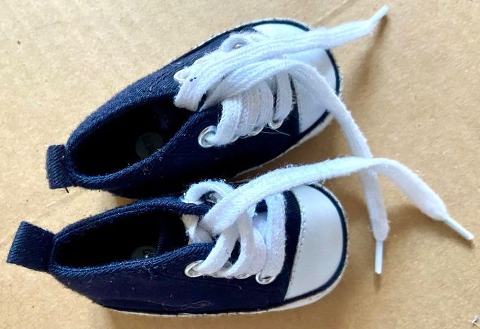 Chaussures bébé marine et blanc taille 0/3 mois kiabi