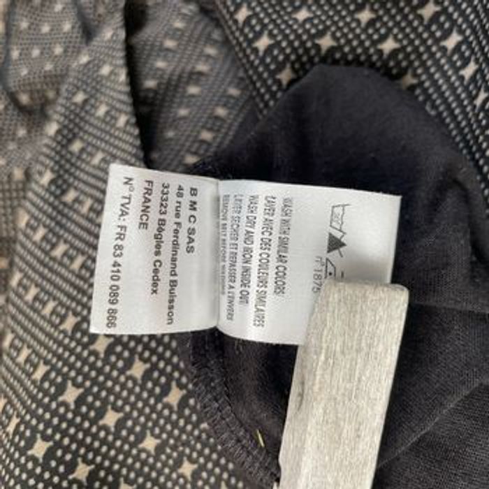 Jupe noire à volants DDP Taille L imprimé graphique doublée made in France V057 - photo numéro 10