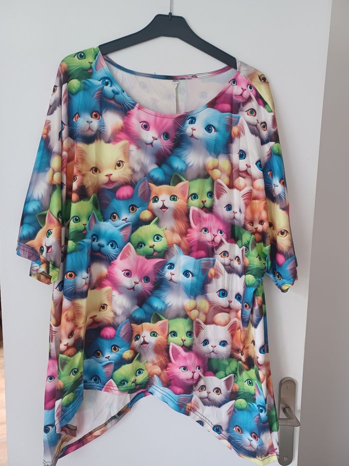 Tunique chat t 54 58