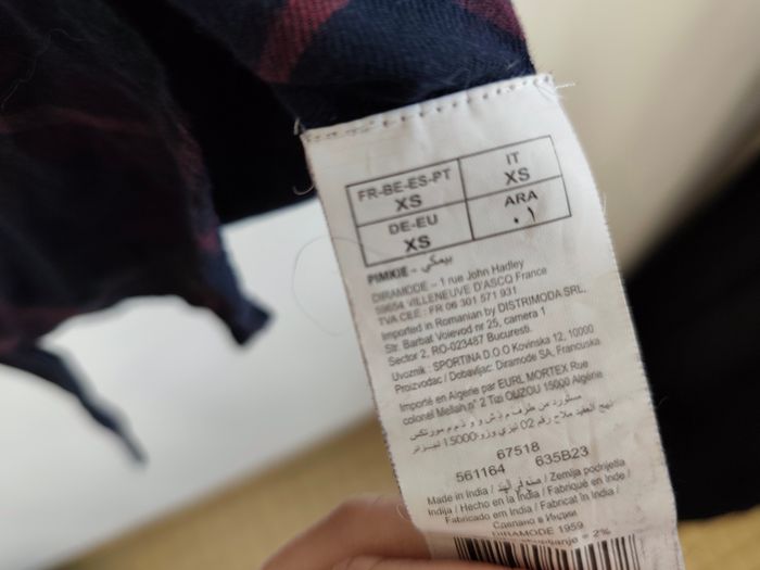 Chemise bleu marine à carreaux – Taille XS – Pimkie - photo numéro 3
