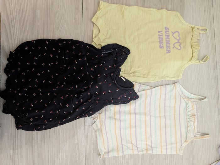 Lot vêtements été bébé fille