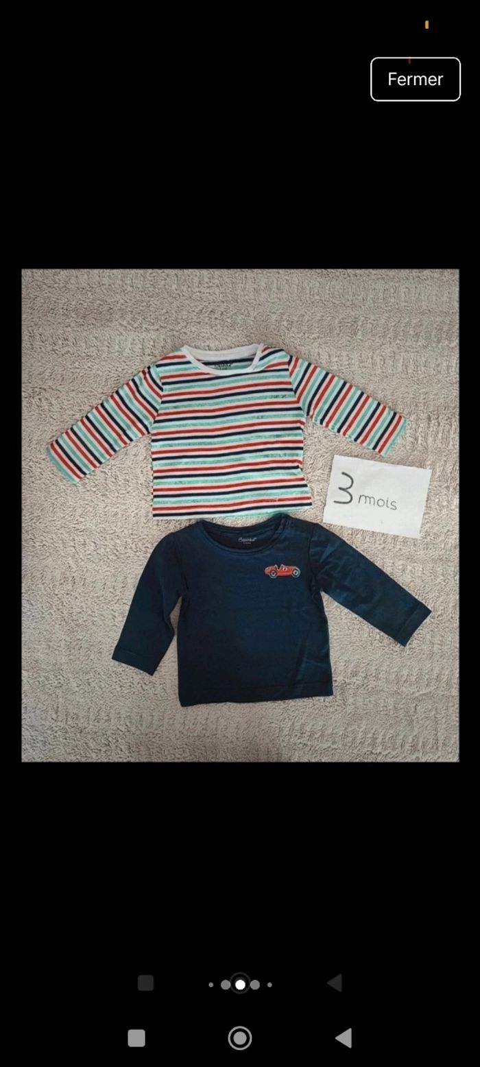 Lots vêtements bébé garçon taille 3 mois demi-saison/été - photo numéro 6