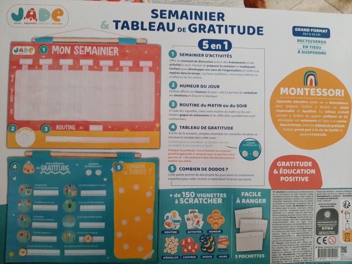 Semainier & tableau de gratitude - photo numéro 2
