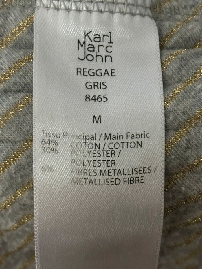 Robe Karl Marc John Grise avec fils dorés - photo numéro 6