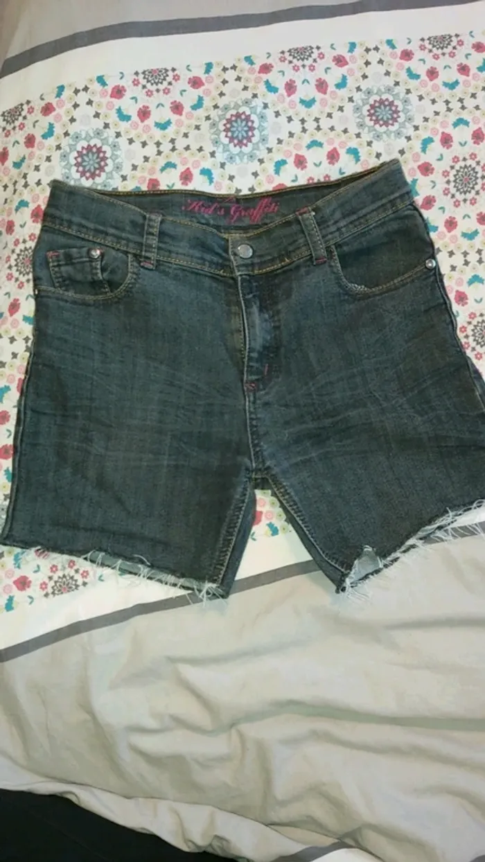 Short en jeans
