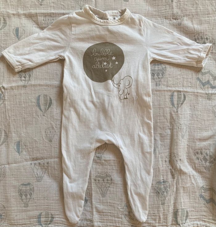 Lot de deux grenouillères légères bébé Kiabi - photo numéro 2