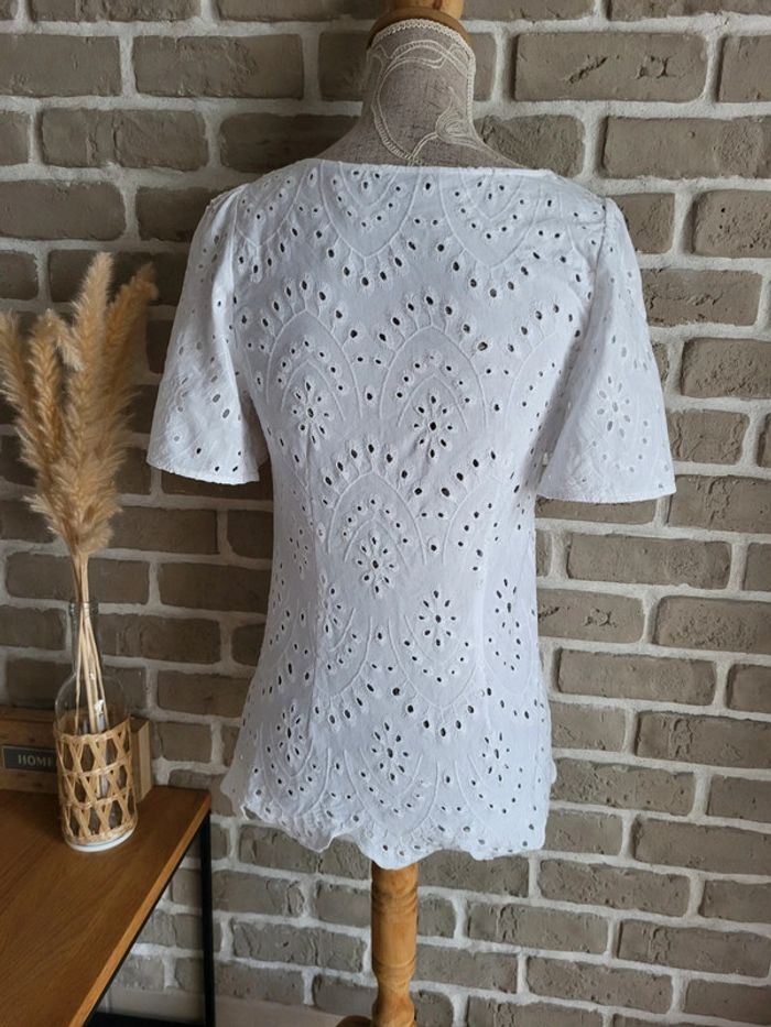 Haut romantique broderie anglaise - Massimo Dutti - photo numéro 9