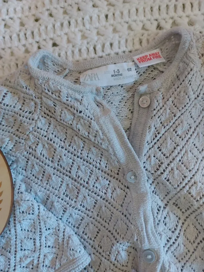 Combinaison mixte maille 1-3 mois - photo numéro 2