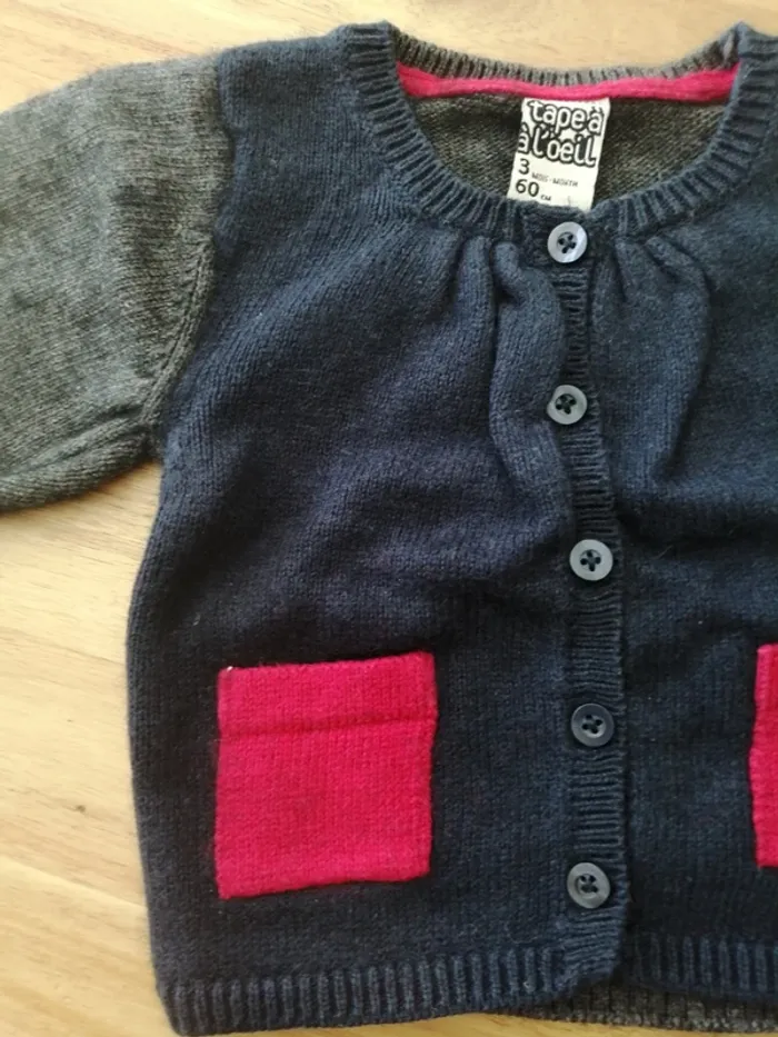 Gilet tape à l'œil tri color - photo numéro 2