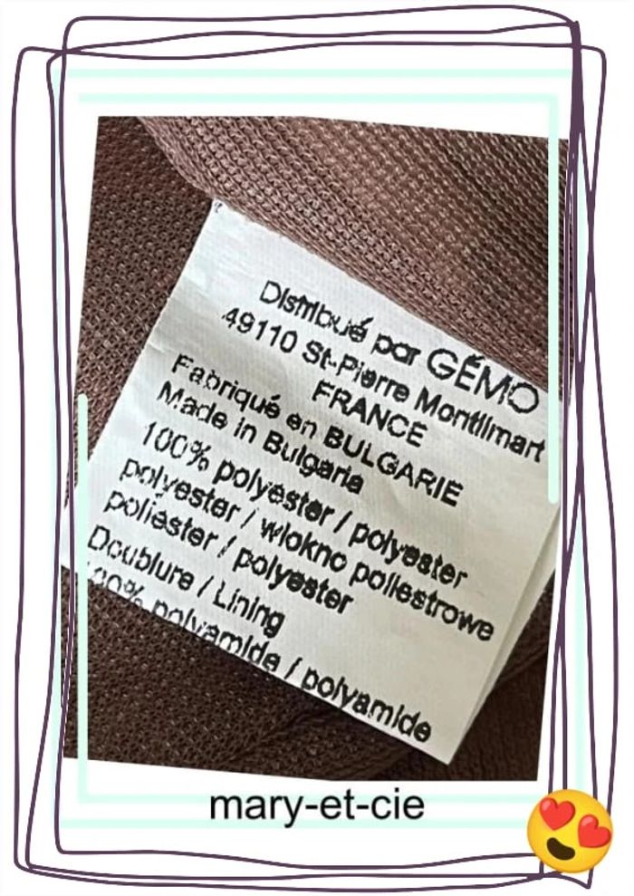 SOLDÉ - Blouse manches courtes effet satinée taille 44 - photo numéro 8