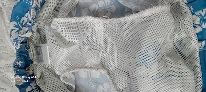 Short de bain motif hawaïen bleu garçon 10 ans kihawo - photo numéro 10