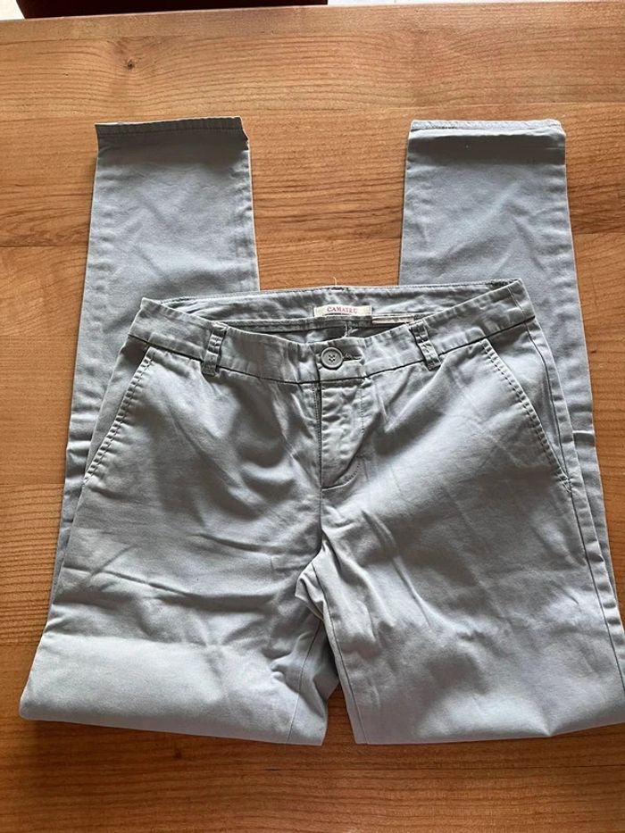 Pantalon gris clair Camaïeu - photo numéro 3