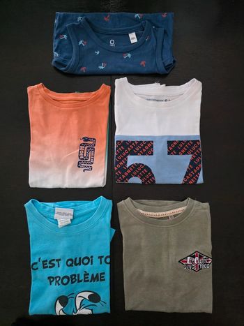 Lot de 4 tee-shirts et 1 debardeur en 6 ans