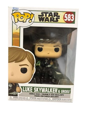 Figurine Funko Pop Star Wars The Book Of Boba Fett Luke Skywalker et Grogu 583 neuf